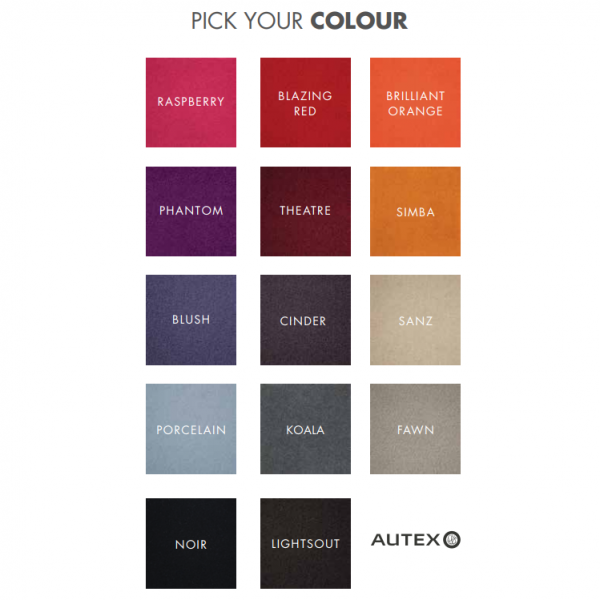 Autex Colour Chart